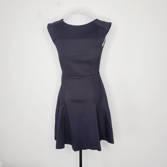 BANANA REPUBLIC Black Fit & Flare Classic Dress - Picture 3 of 10